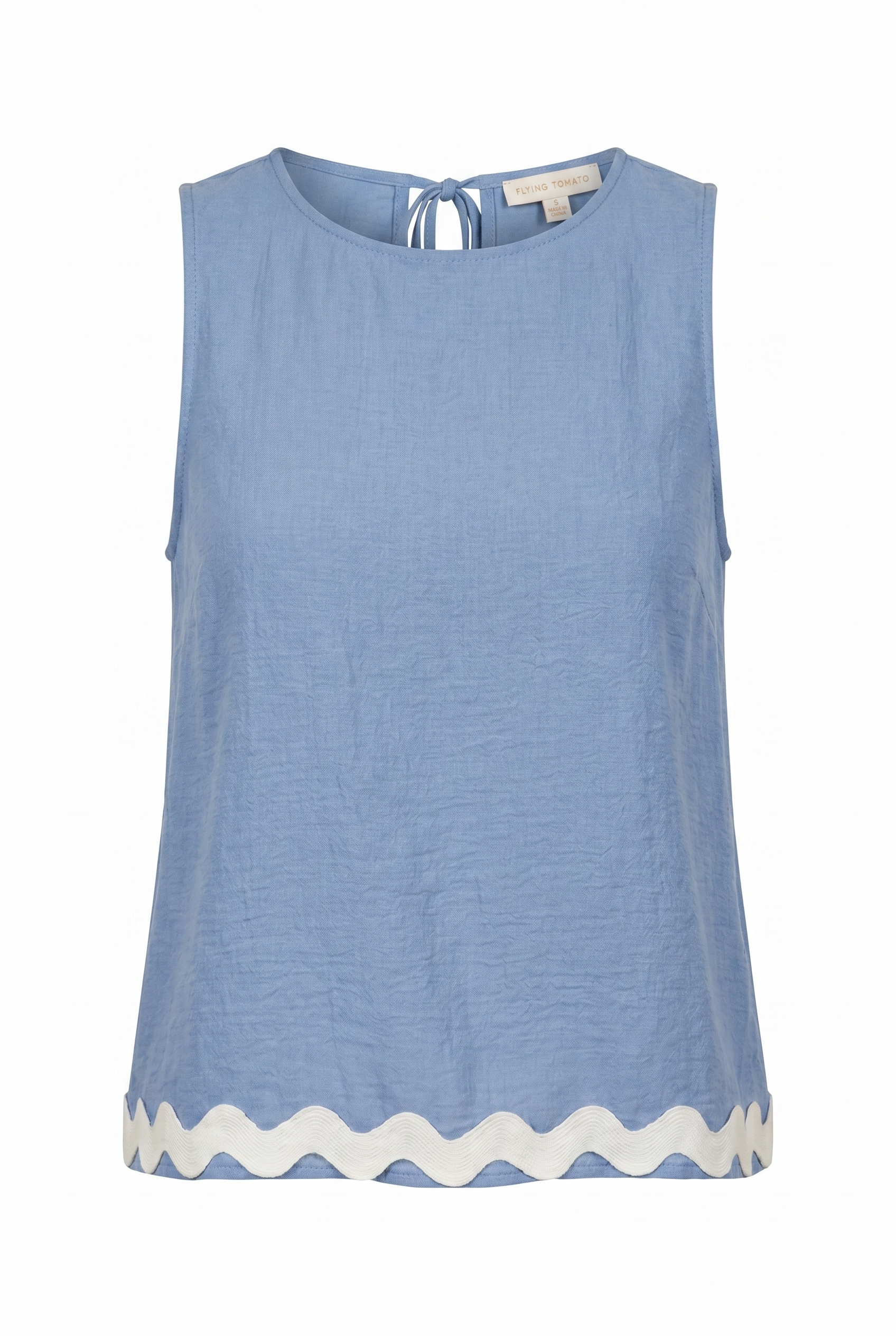 DRIFTING CURRENTS WOVEN TOP