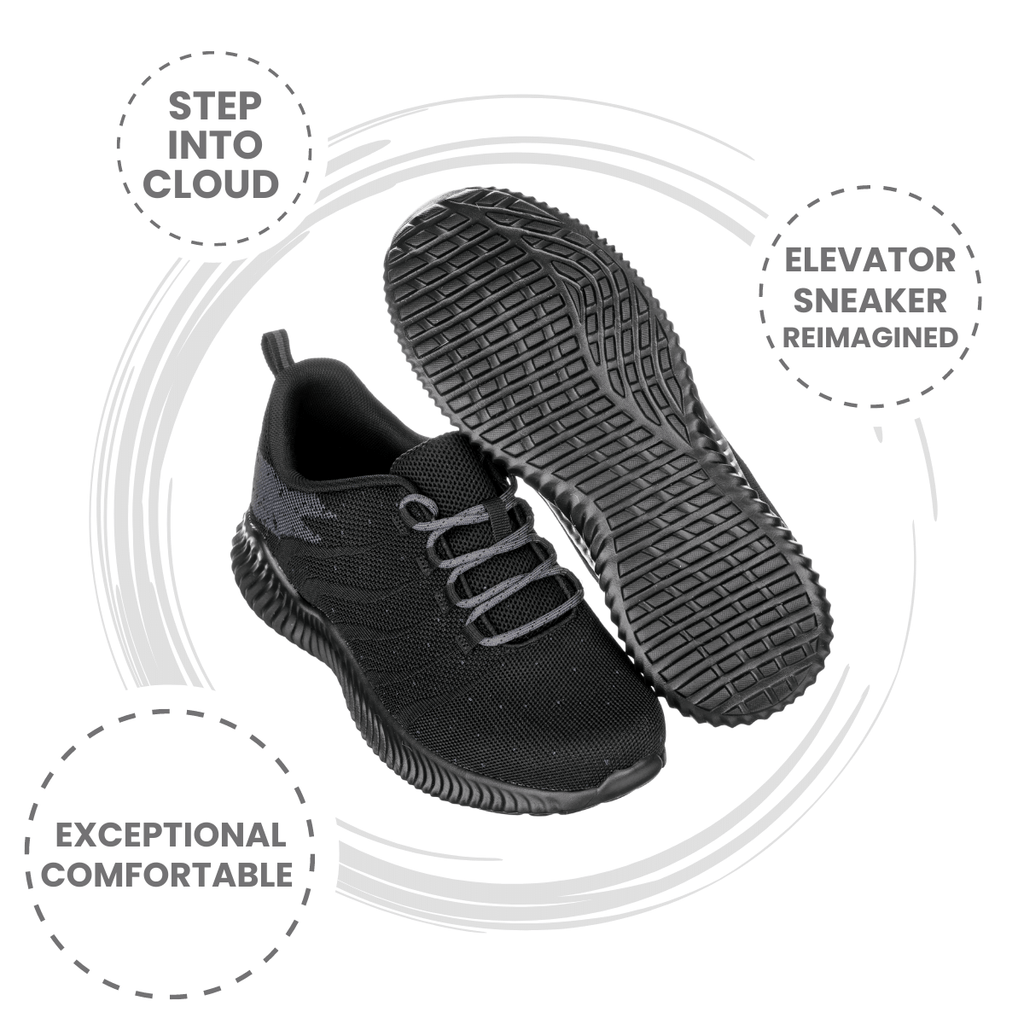 CALTO - Q216 - 2.4 Inches Taller (Black/Grey) - Ultra Lightweight