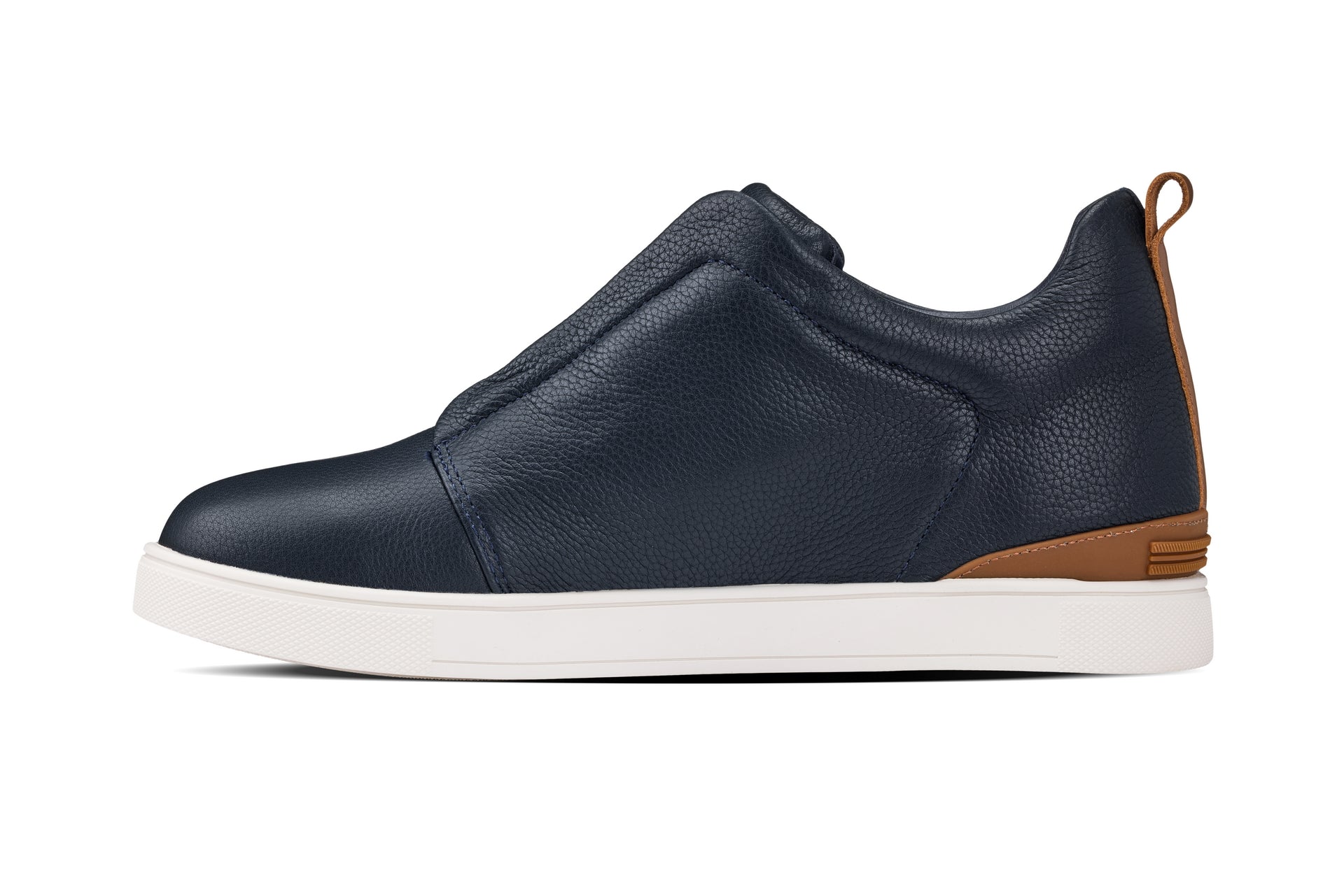 CALTO - J1934  - 2.6 Inches Taller (Navy) - Slip-On Snoafers