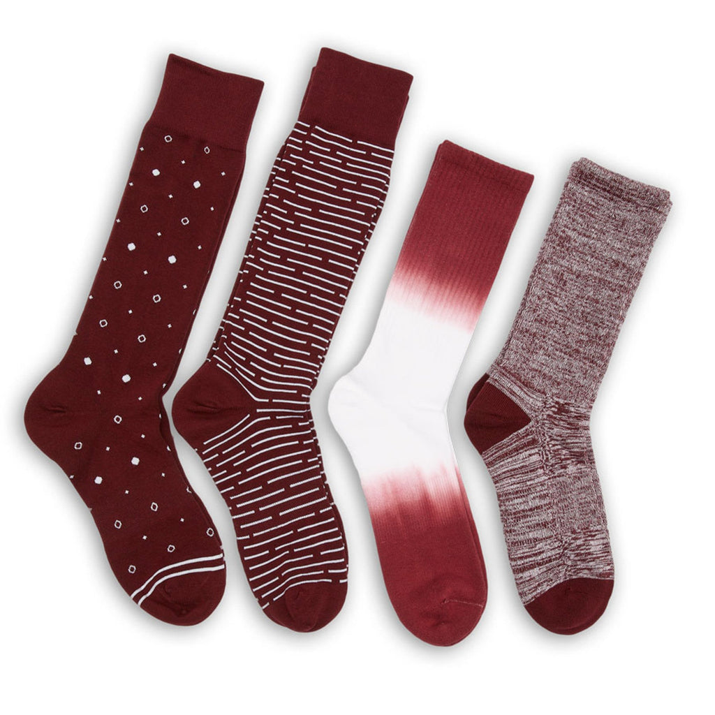 Maroon Mixed 4 Pack -A
