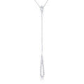 Avera Chrisette 0.4ct Cubic Zirconia Classic Drop Lariat Necklace