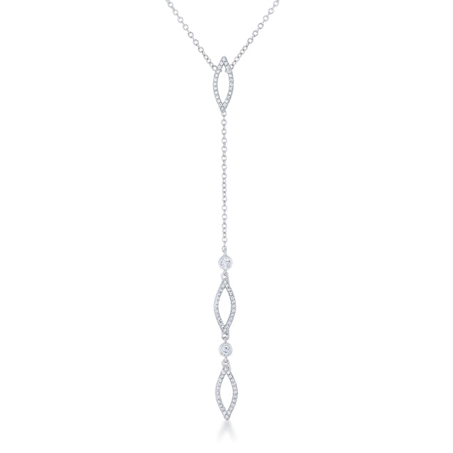Avera Carmela 0.6ct Cubic Zirconia Classic Drop Lariat Necklace