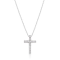 Avera Cubic Zirconia Bling Cross Pendant In Silver