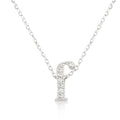 Avera Micro-Pave Initial F Pendant In Sterling Silver