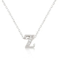 Avera Micro-Pave Initial Z Pendant in Sterling Silver