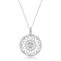 Avera 1.4 Ct Pendant Necklace With Interlocking Circles And Cubic Zirconia
