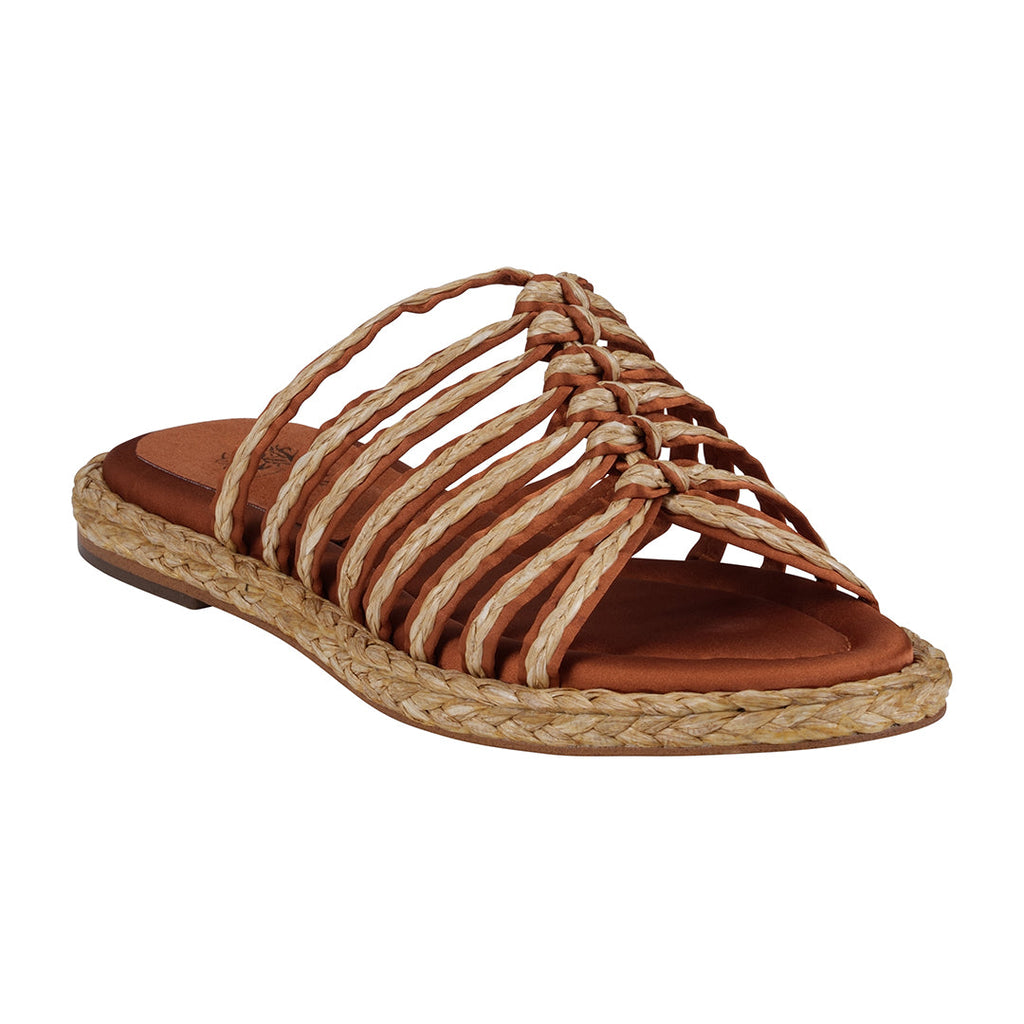 Women's Phoenix Cognac Espadrille Strappy Flat Sandals