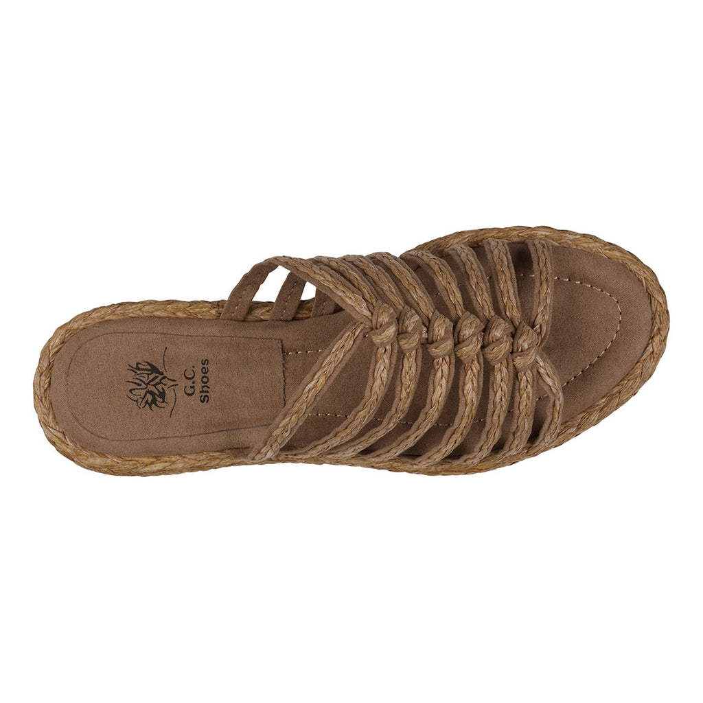 Women's Phoenix Natural Espadrille Strappy Flat Sandals