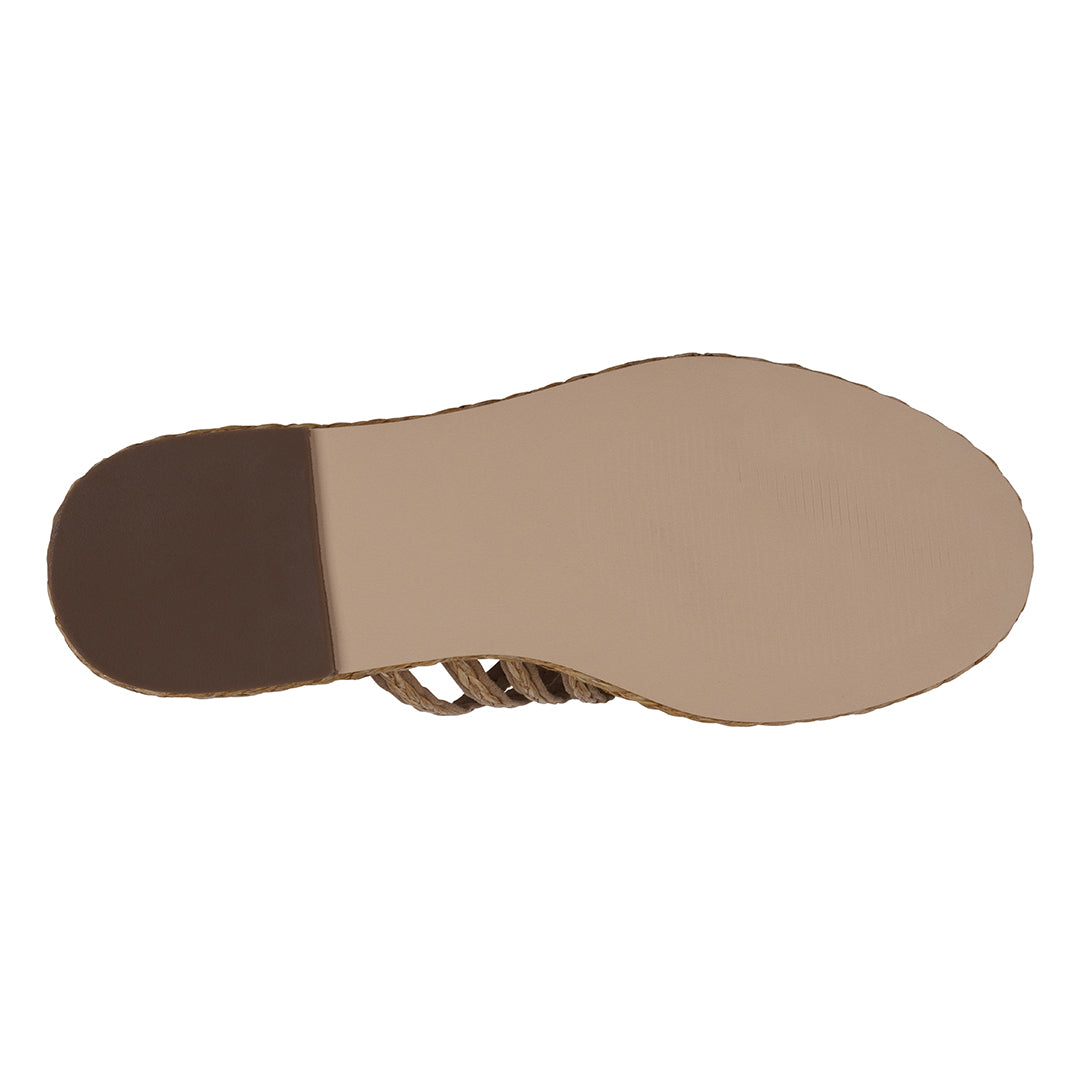 Women's Phoenix Natural Espadrille Strappy Flat Sandals