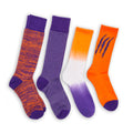 Purple / Orange Mixed Socks 4 Pack-A
