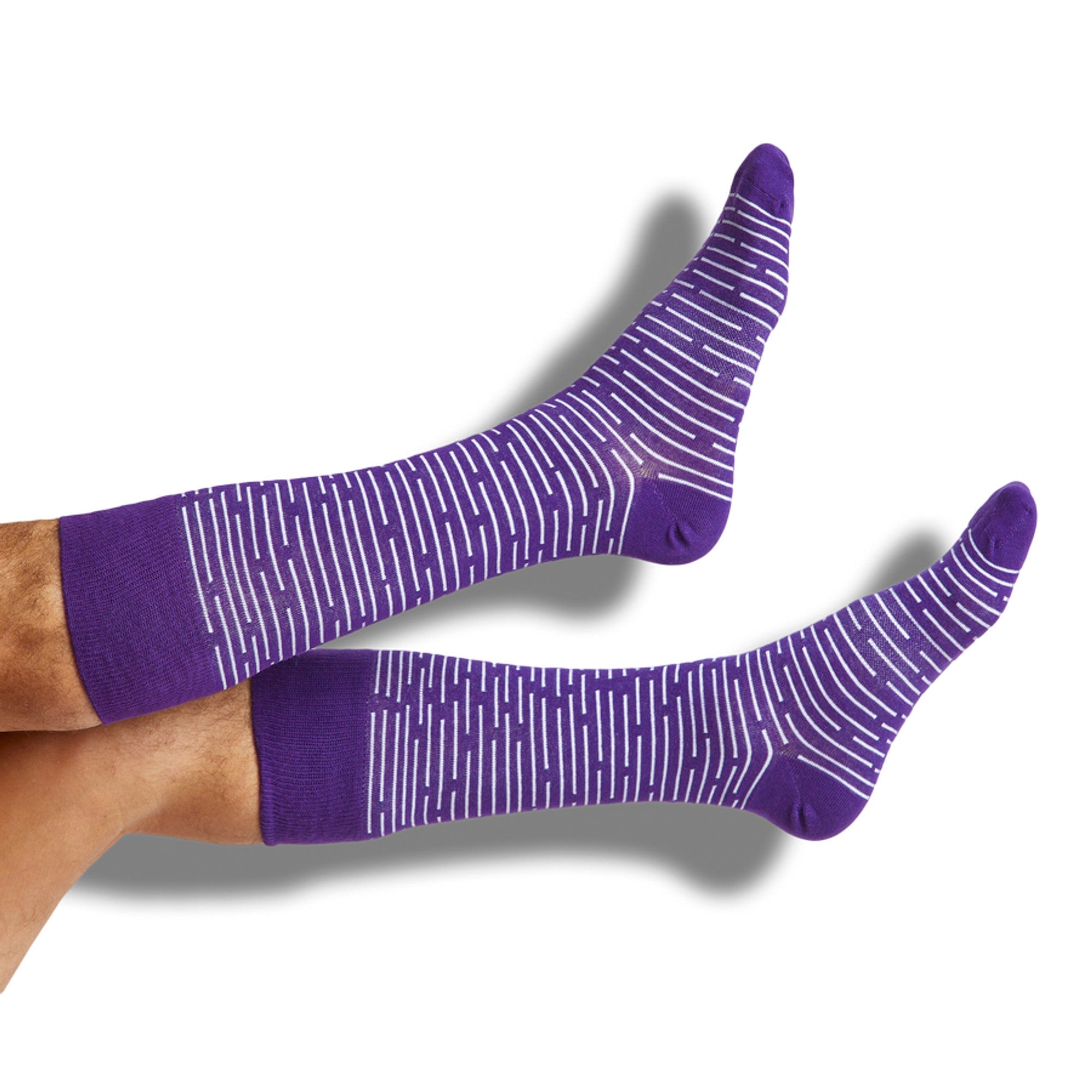 Purple / Orange Dress Socks 4 Pack