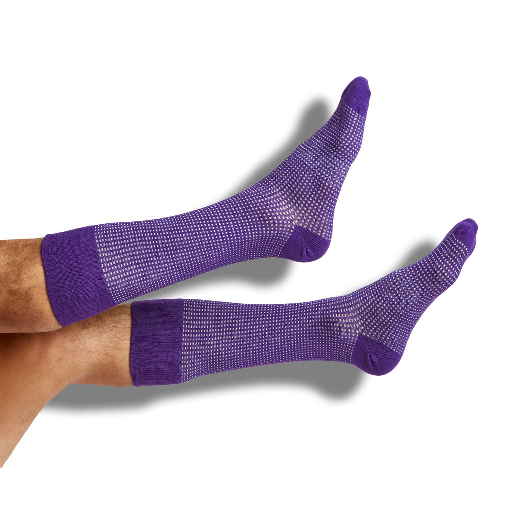 Purple / Orange Mixed Socks 8 Pack