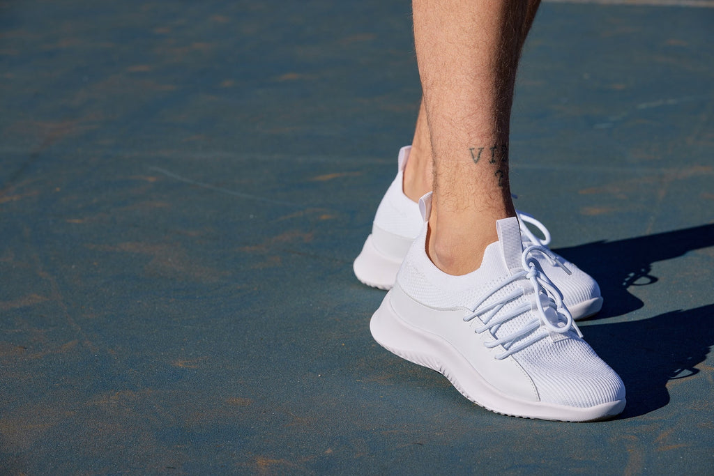 CALTO - Q131 - 2.4 Inches Taller (Off-White/White Sole) - Ultra Lightweight Sneakers