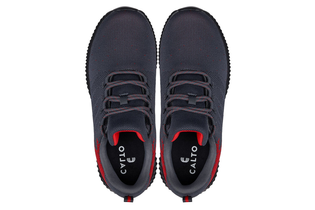 CALTO - Q218 - 2.4 Inches Taller (Grey/Red) - Ultra Lightweight