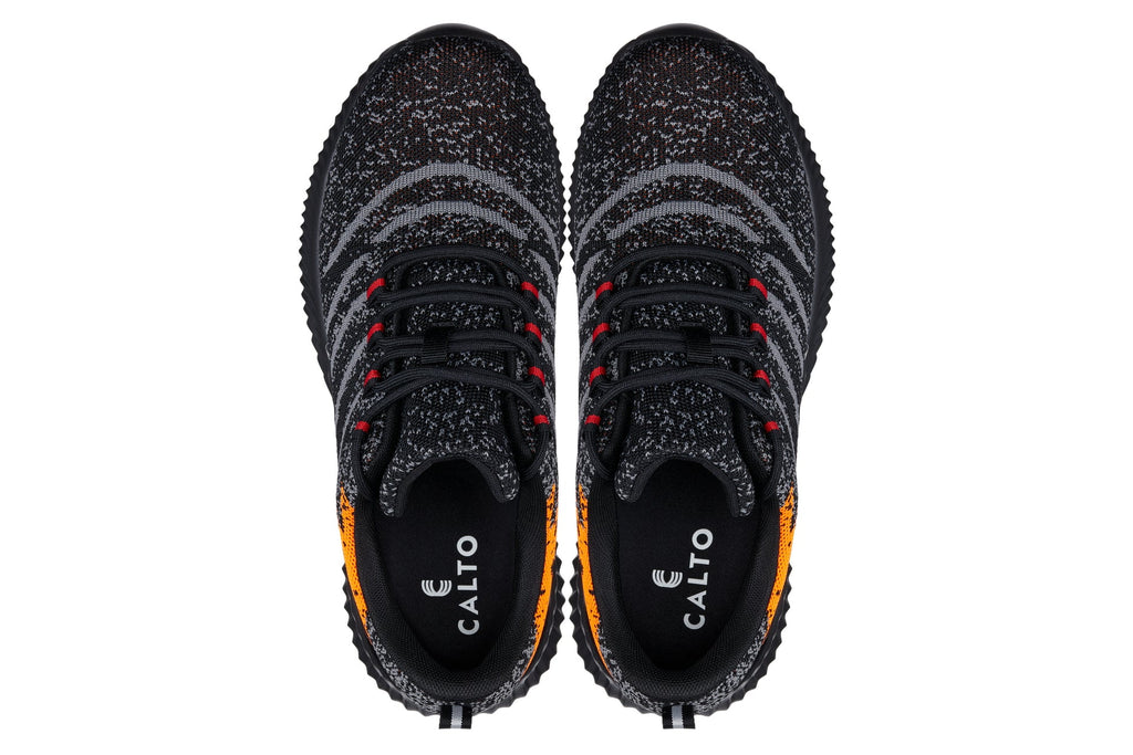 CALTO - Q219 - 2.4 Inches Taller (Neon Orange/Black/Grey) - Ultra Lightweight