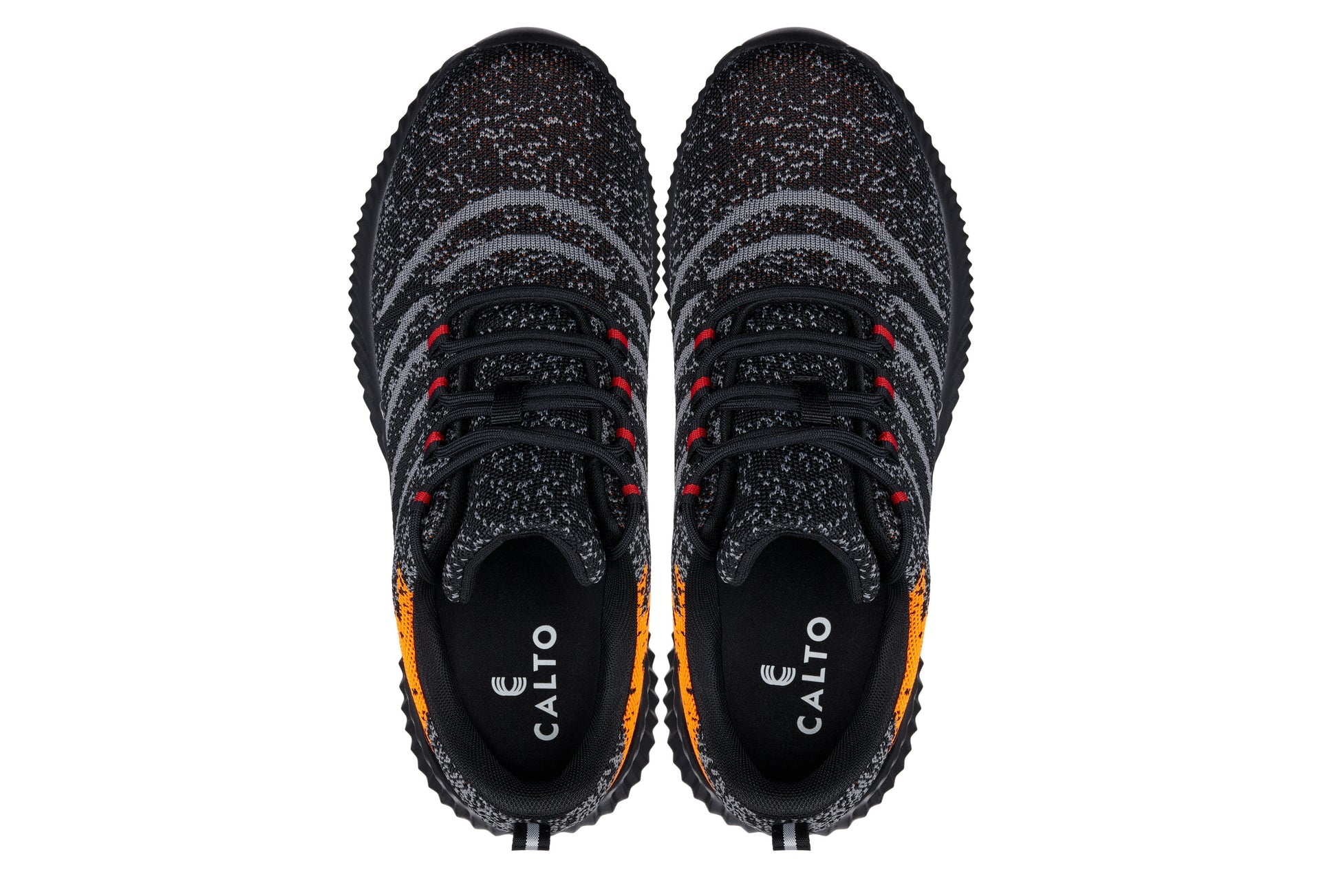 CALTO - Q219 - 2.4 Inches Taller (Neon Orange/Black/Grey) - Ultra Lightweight