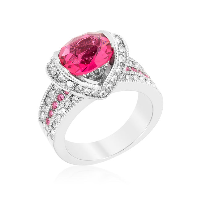 Avera Ovaline Ring in Pink Size 5 Statement Jewelry