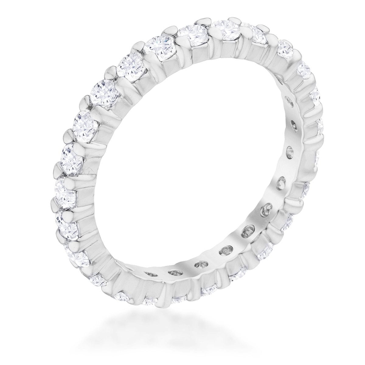 Avera Delicate Eternity Stackable Ring Set in Silver