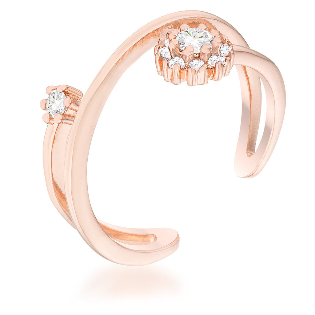 Avera Krista 0.25ct Cubic Zirconia Abstract Wrap Ring