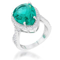 Avera Laura 9.9ct Cubic Zirconia Classic Teardrop Ring