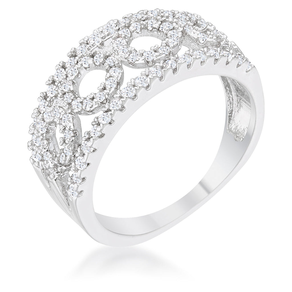 Avera Rina 0.5ct Cubic Zirconia Contemporary Band Ring
