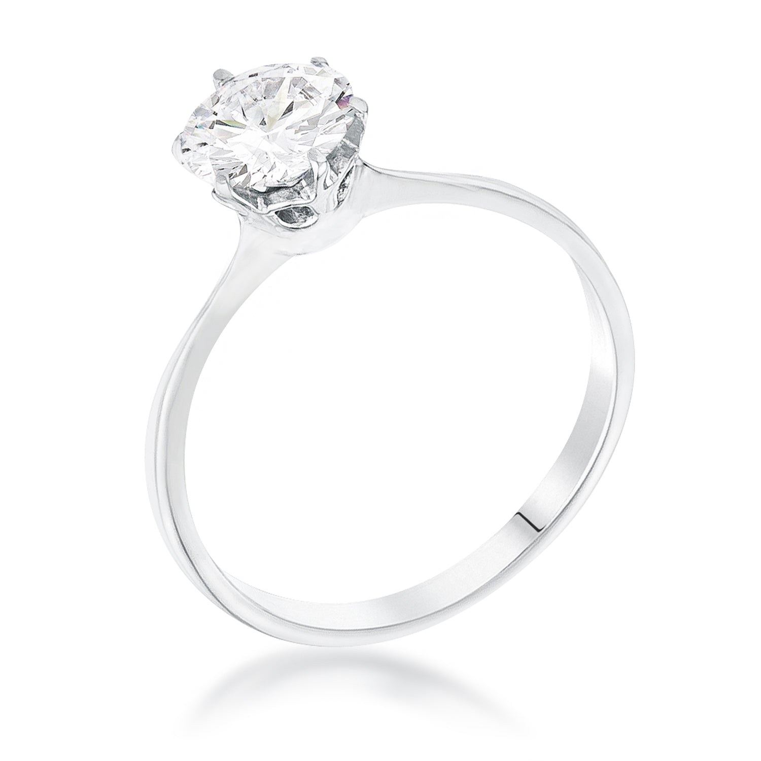 Avera 1 Carat Single Stone Cz Classic Solitaire Ring