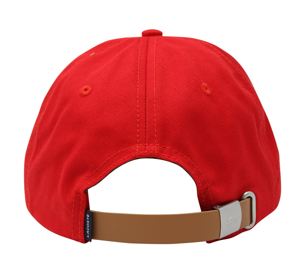Lacoste Men's Classic Large Croc Logo Cap with Leather Strap