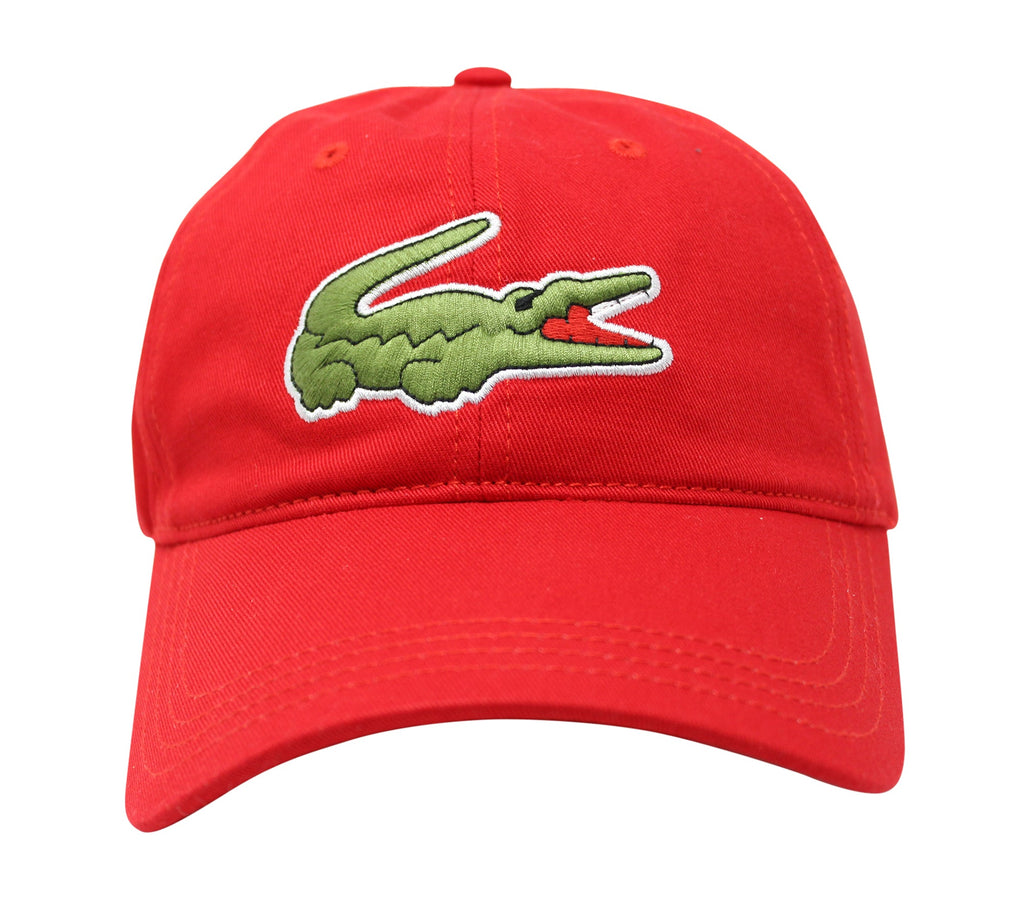 Lacoste Men's Classic Large Croc Logo Cap with Leather Strap