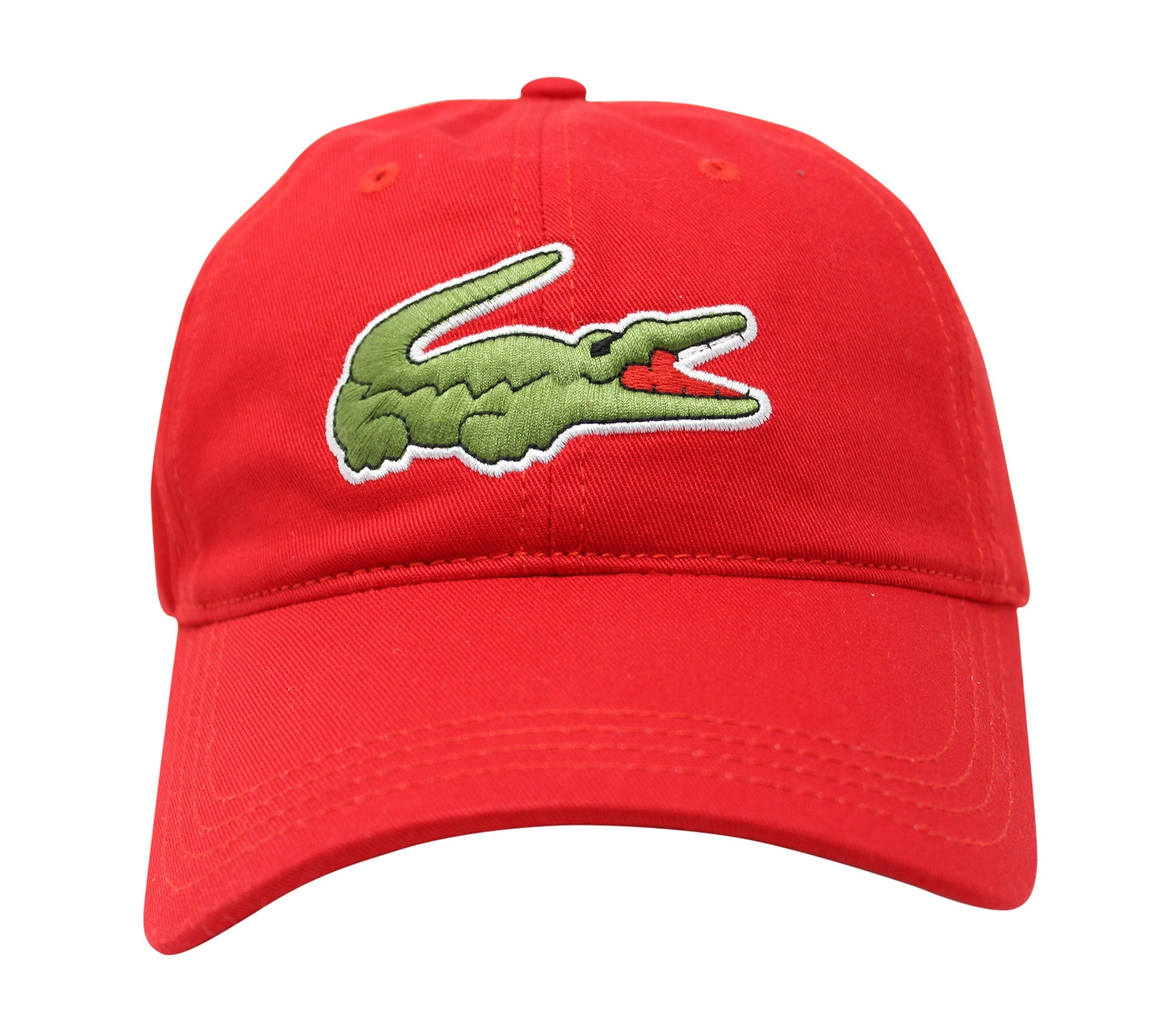 Lacoste Men's Classic Large Croc Logo Cap with Leather Strap