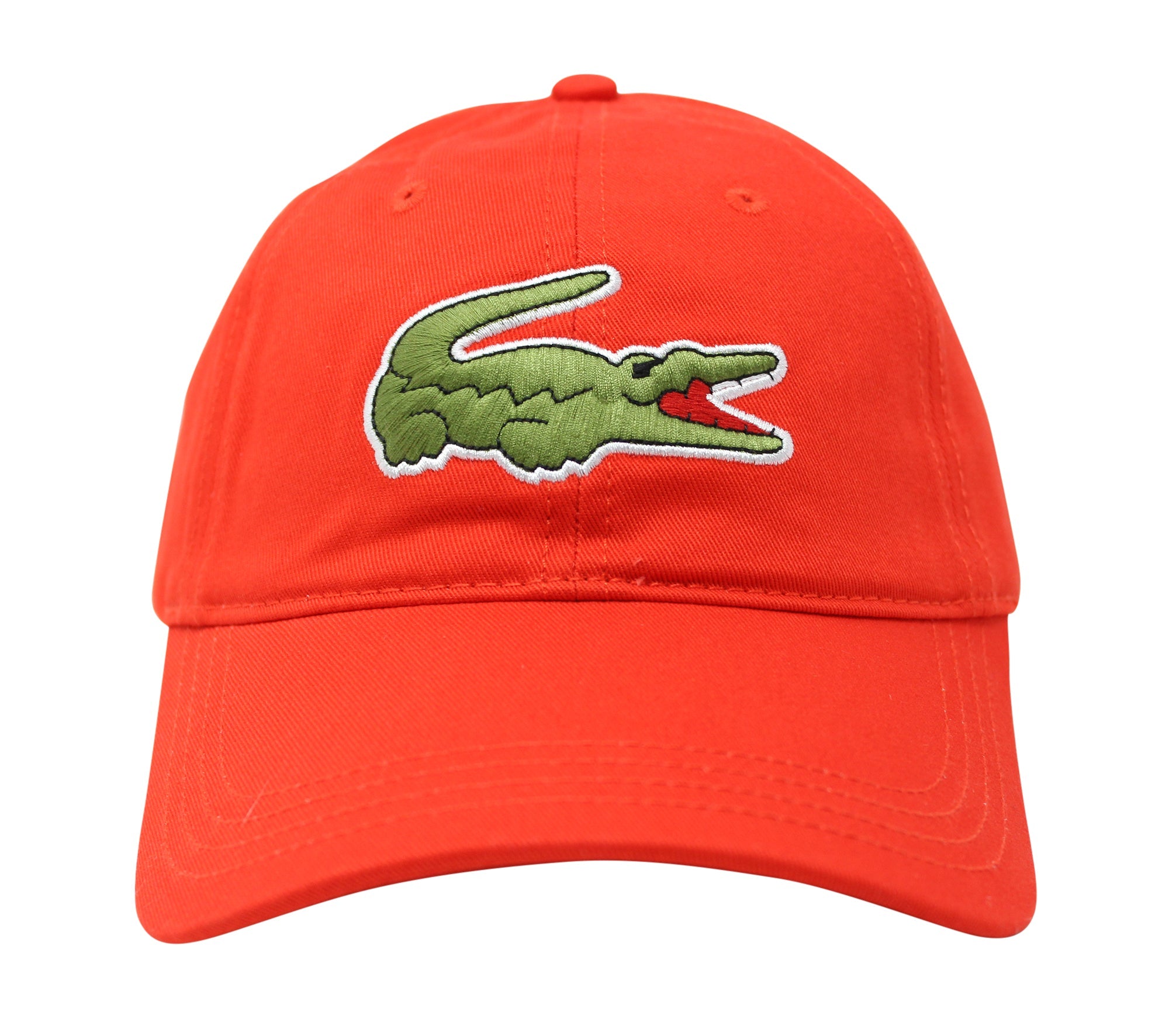 Lacoste Men's Classic Large Croc Logo Cap with Leather Strap