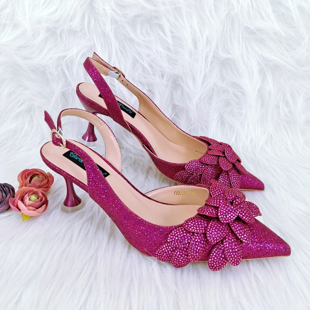 Latest Ladies Bag and Shoes Set EDN106