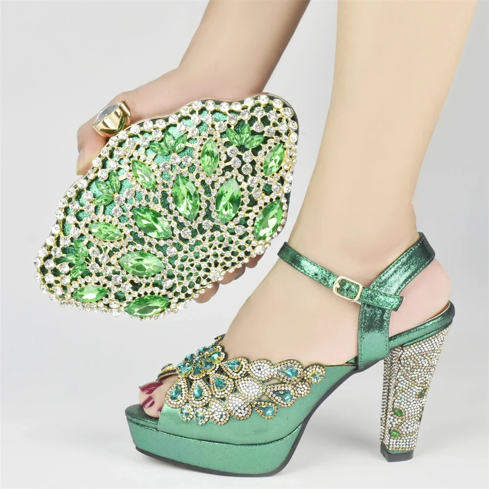 New Italian Party Shoes and Bag Set TYR56