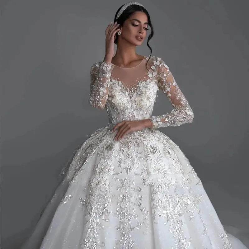 Luxe Embellished Ball Gown EDW231