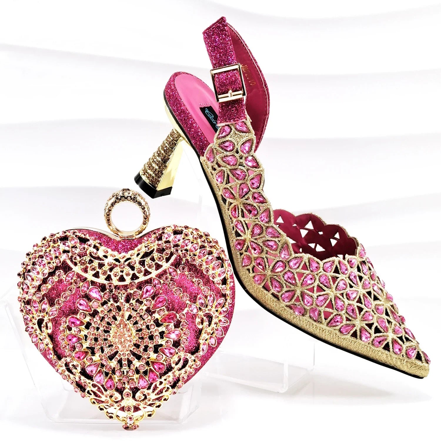 Lastest Italian Ladies Shoes with Matching Bag Set EDS1-30