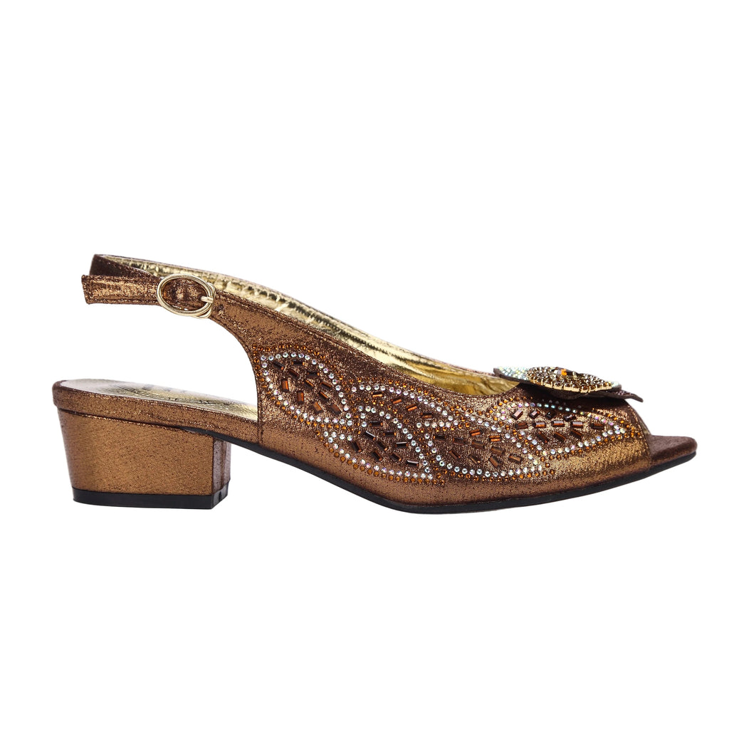 Elegant Low Heels Ladies Shoes And Bag Set