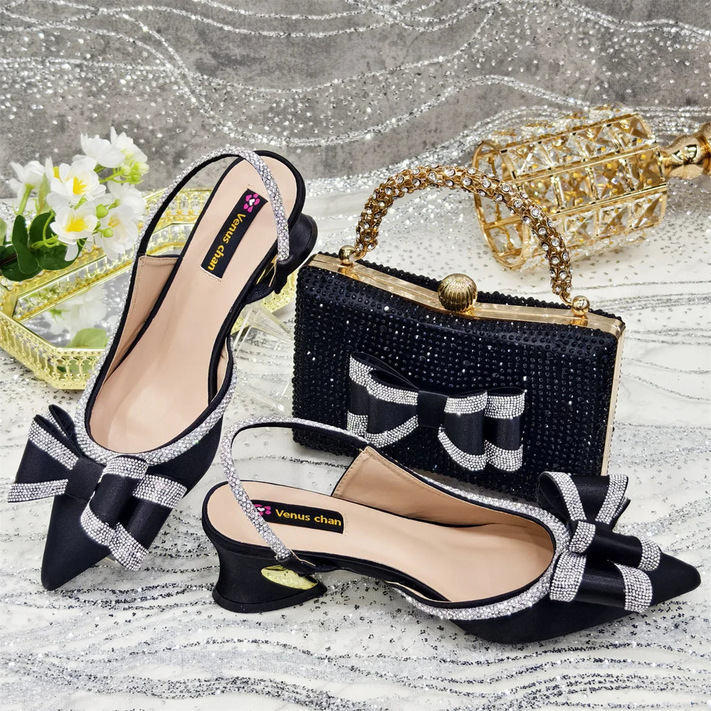 Lastest Italian Ladies Shoes with Matching Bag Set ED113