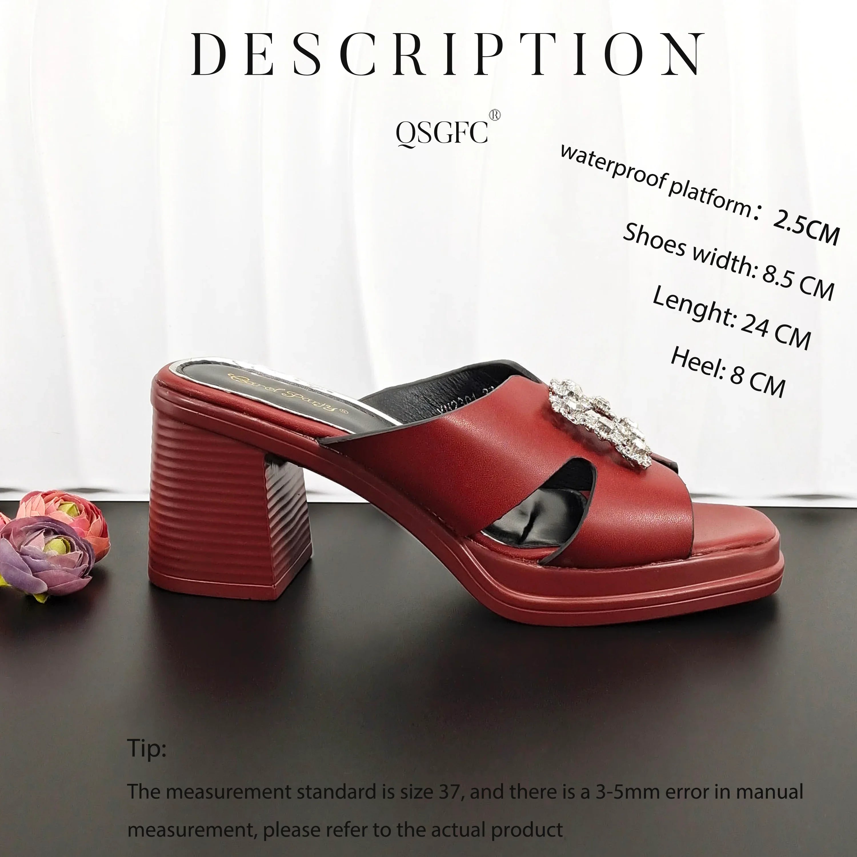 Latest Women Summer Toe Shoes and Bag Set ED135