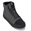 CALTO - S3423 - 2.4 Inches Taller (Grey) - Cap Toe High Top Zip-Up Sneaker Boots