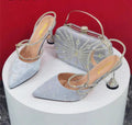 Elegant Pumps with Shoes and Bag Matching Set NFR43