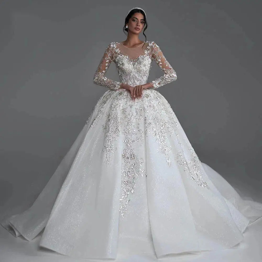 Luxe Embellished Ball Gown EDW231