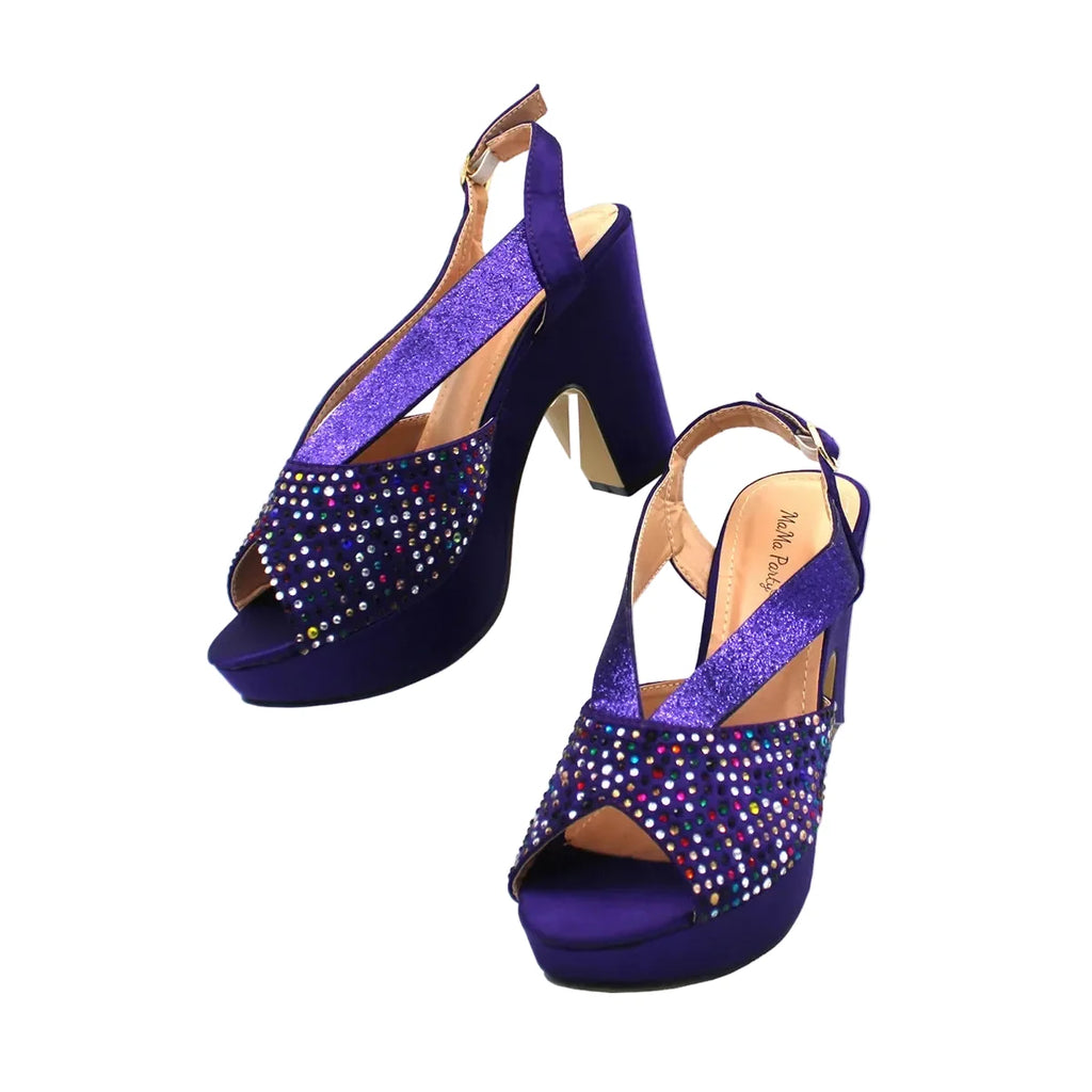 Latest African Women Shoes and Bag Set EDN23