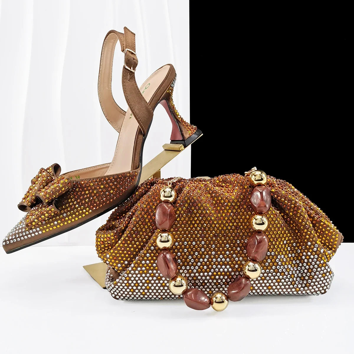 High Quality Style Ladies Shoes And Bags Set EDHC1-1
