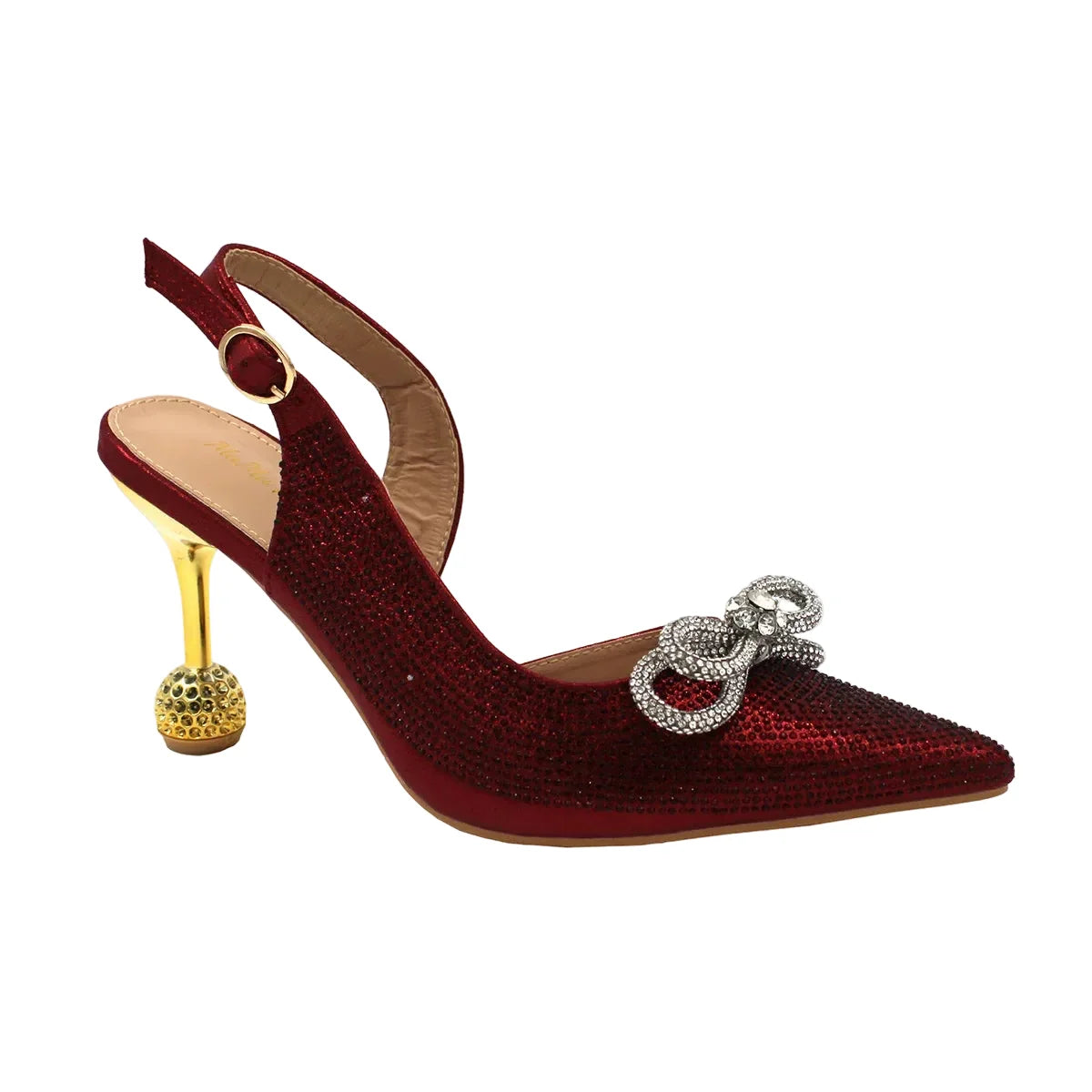 High-Quality Ladies Sandal Shoes Matching Bag Set EDR321