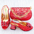 African Wedding Shoes and Bag Set HGY1-46