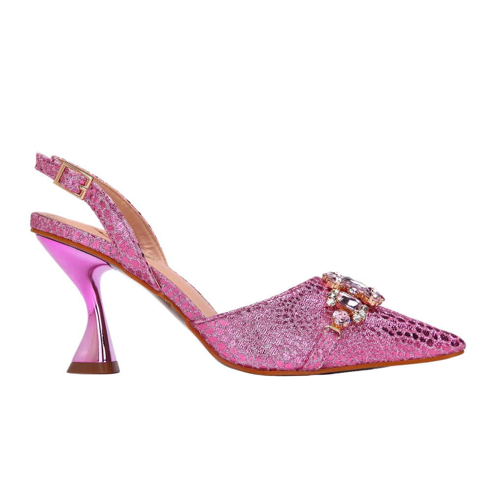 Women's Shoes and Bag Set with Pointed Toe EDN349