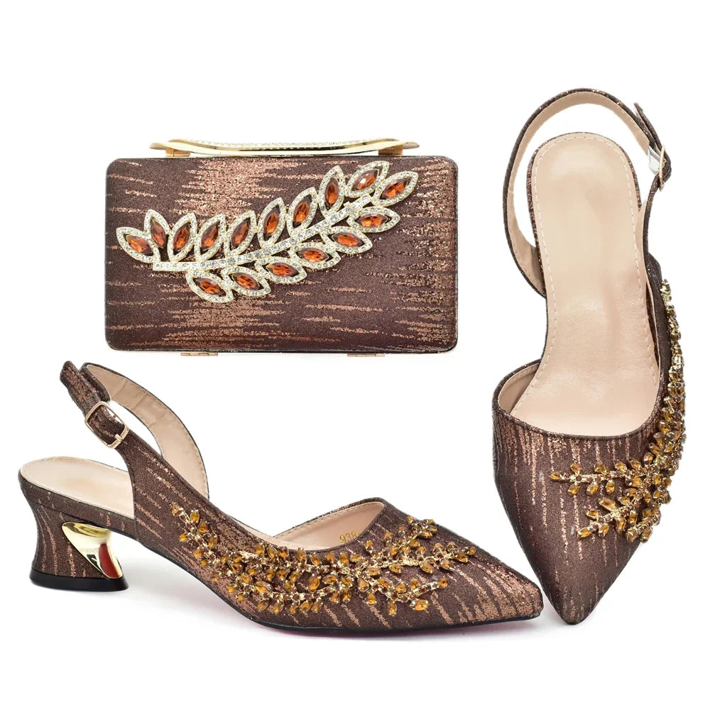Latest Italian Shoe and Bag Set GBH56