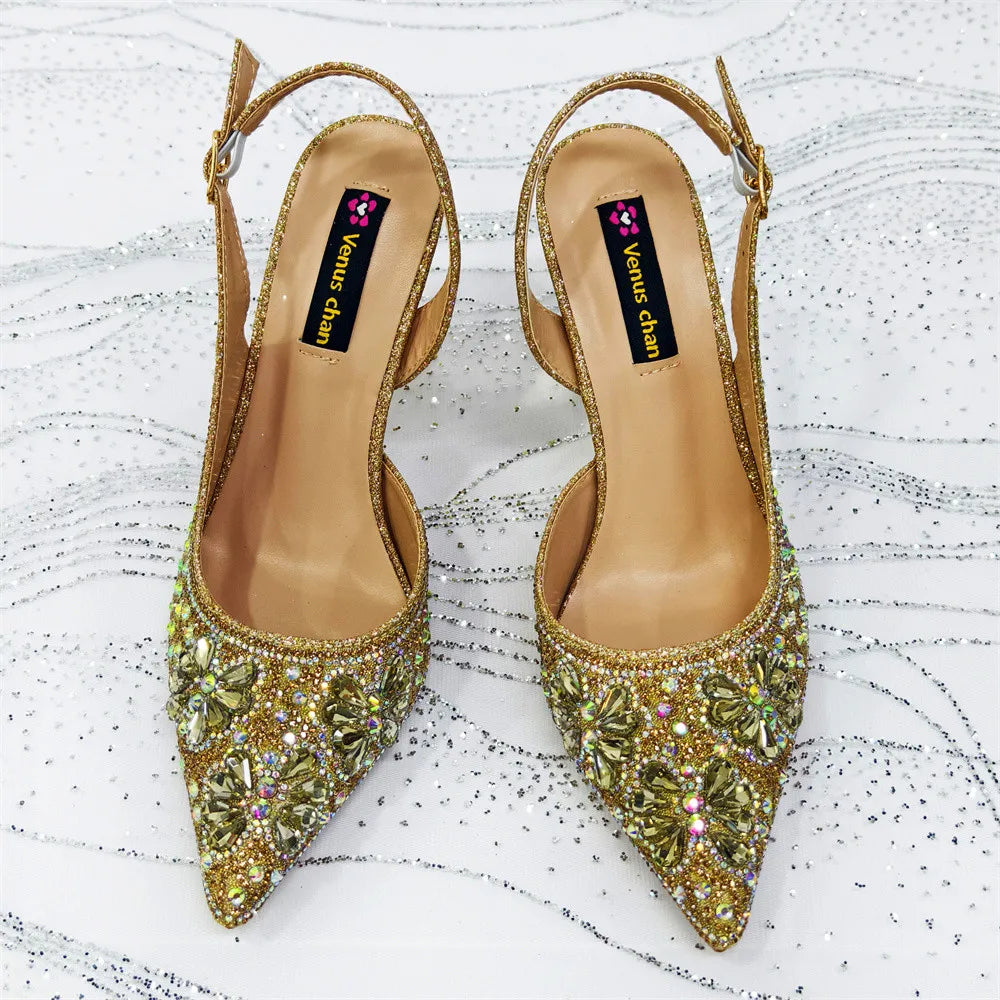 Luxury Handmade Shoes and Clutch Bag Set for Women FGR43