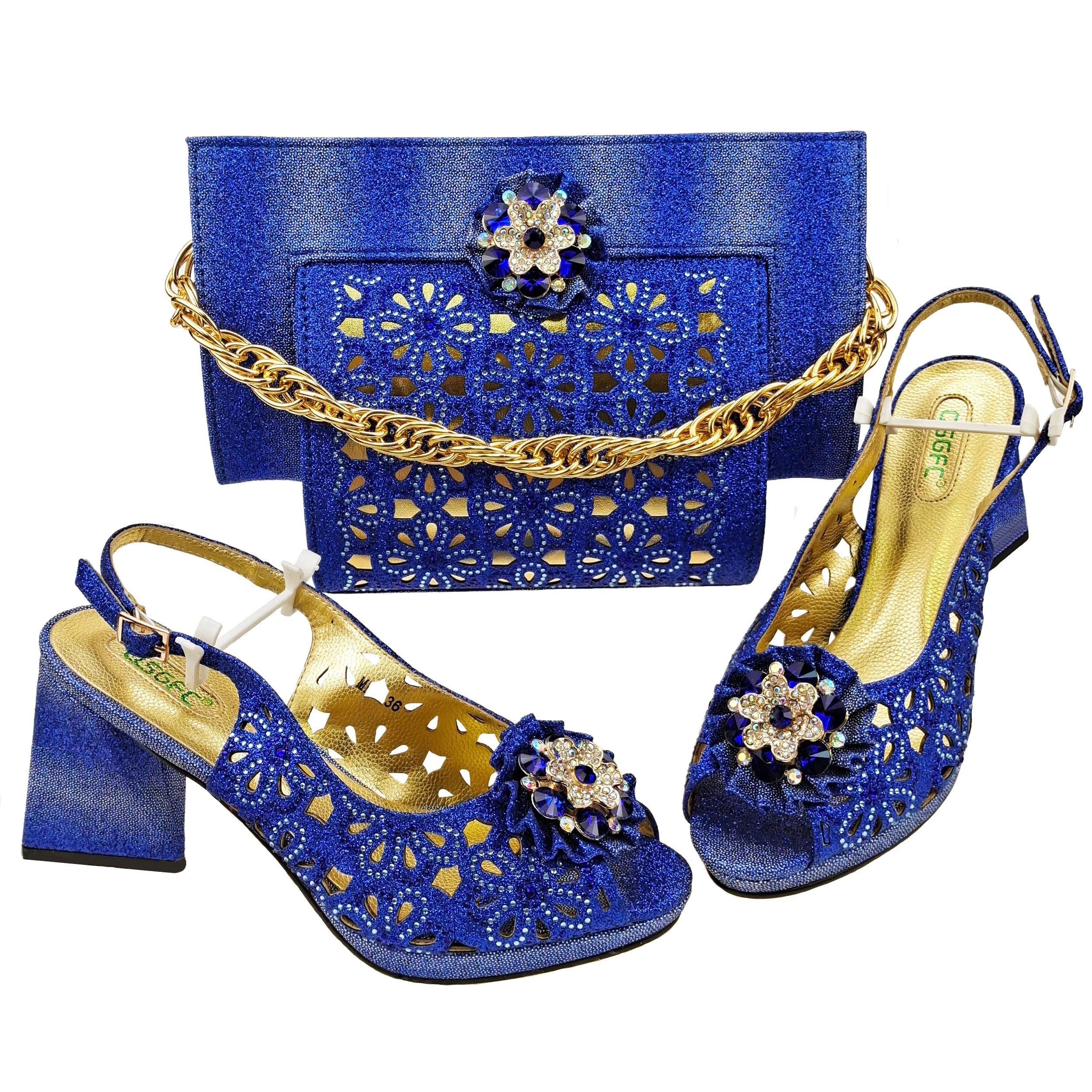 Italian Shoes And Bag Sets For Evening Party EDV-25