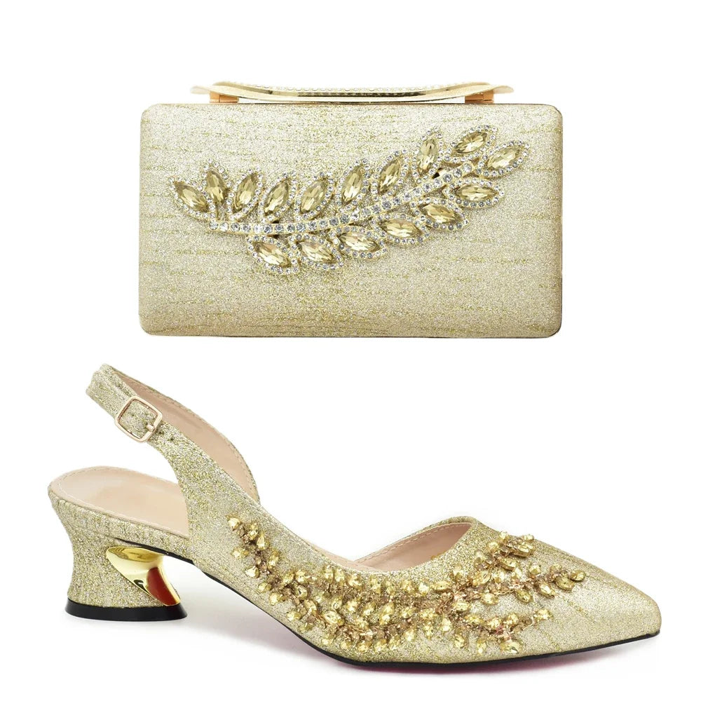 Latest Italian Shoe and Bag Set GBH56