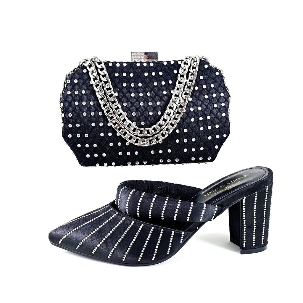 Ladies Shoes Matching Bag Set TR1-1